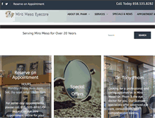 Tablet Screenshot of miramesaeyecare.com